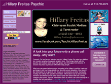 Tablet Screenshot of hillaryfreitas.com